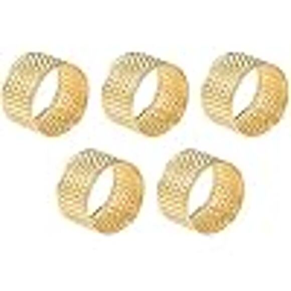 uxcell Sewing Thimbles - DIY Leather Craft Tool Set (5pcs) - Picture 1 of 3